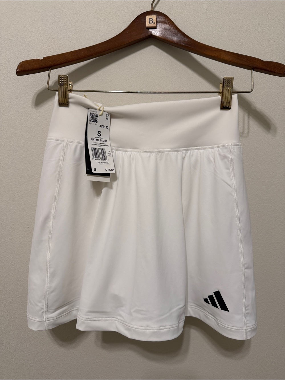 adidas white womens skort - white small - NWT